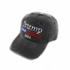 2024 American Election Hat Washed Old Truck Driver Peaked Cap Sichuan Puwang Baseball Cap